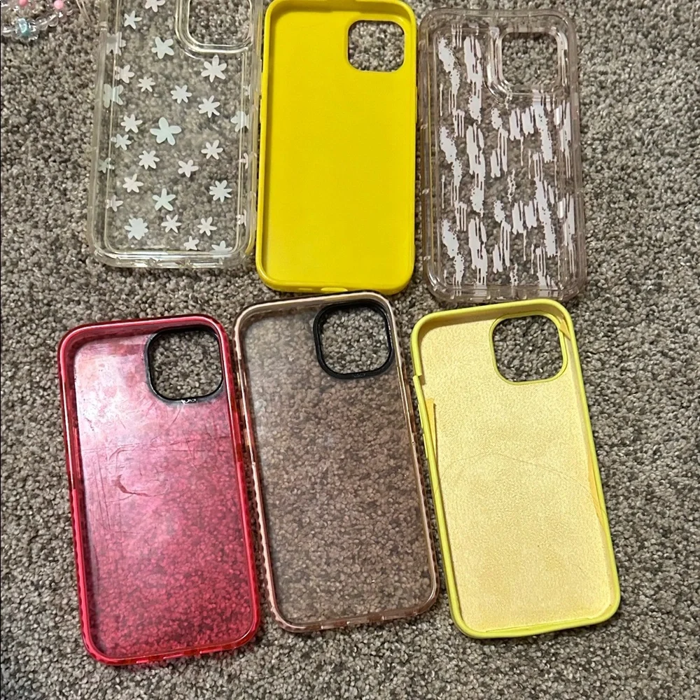 Colorful Floral and Patterned Phone Cases Set